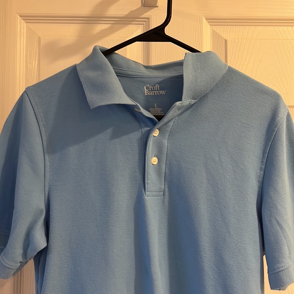 Men’s small Croft&Barrow light blue polo